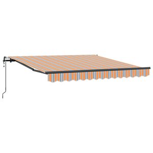 vidaXL Toldo Retr&aacute;ctil Multicolor 300 x 250 cm Tela y Aluminio