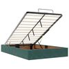 vidaXL Cama otomana con colch&oacute;n 120x190 cm terciopelo verde oscuro