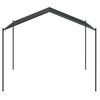 vidaXL Carpa acero y tela gris antracita 3x3 m