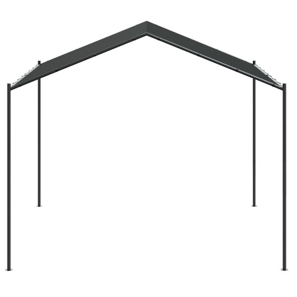 vidaXL Carpa acero y tela gris antracita 3x3 m