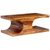 vidaXL Mesa de centro de madera maciza acacia 90x50x35 cm