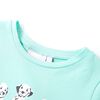 Camiseta infantil verde menta claro 140