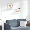 vidaXL Estante flotante de pared 2 uds MDF blanco brillo 50x23x3,8 cm