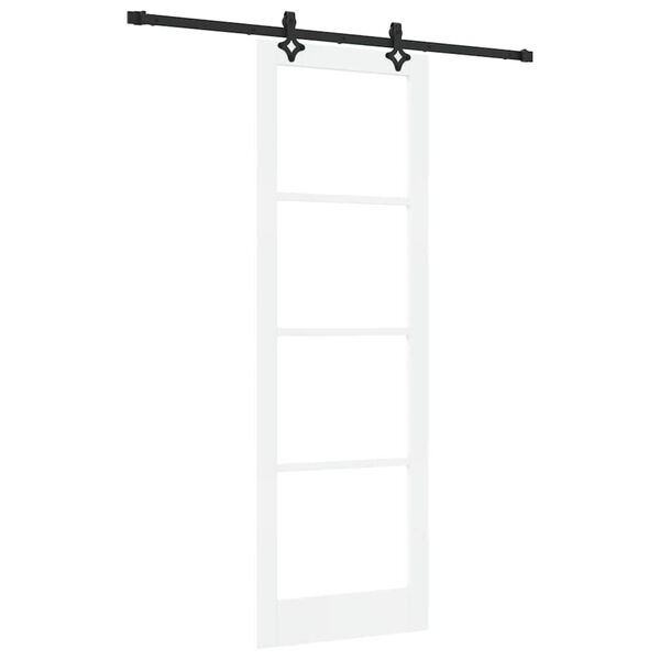 vidaXL Puerta Corredera ORKDAL y Negro 78 x 232 cm