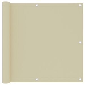 vidaXL Toldo para balc&oacute;n tela oxford color crema 90x500 cm