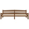 vidaXL Estructura cama sin colch&oacute;n madera pino marr&oacute;n miel 200x200 cm