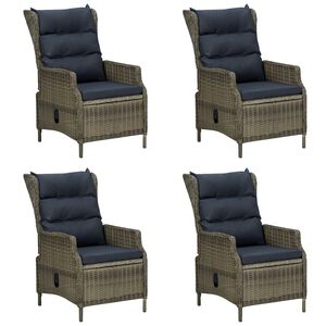 vidaXL Juego de comedor para jard&iacute;n de 5 piezas marr&oacute;n