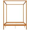vidaXL Cama con dosel 4 cajones madera maciza pino 160x200 cm