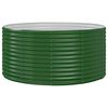 vidaXL Arriate de jard&iacute;n verde 140x140x68 cm acero galvanizado