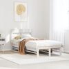vidaXL Estructura cama sin colch&oacute;n madera maciza pino blanca 100x200cm