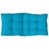 vidaXL Cojines para silla respaldo bajo 4 uds tela Oxford azul claro