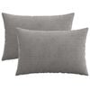 vidaXL Funda de almohada 2 pcs HEERLEN Gris Claro 50 x 75 cm pana