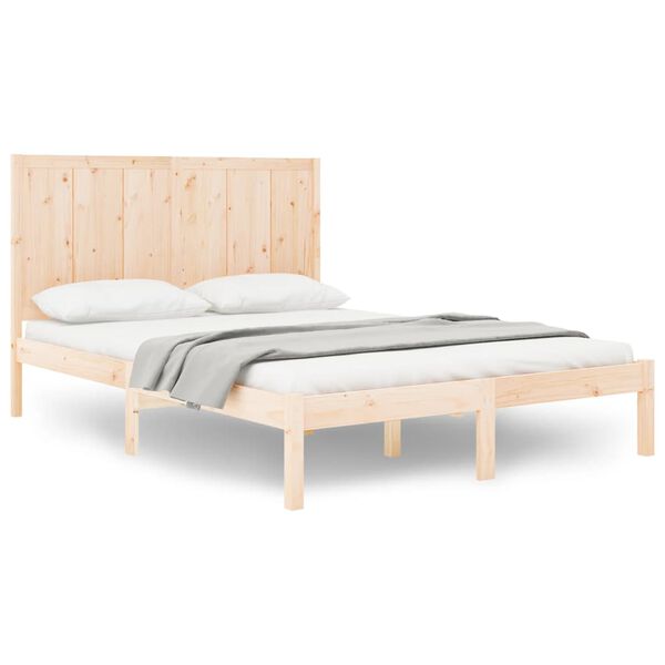 vidaXL Estructura de cama sin colchón madera de pino maciza 120x200 cm
