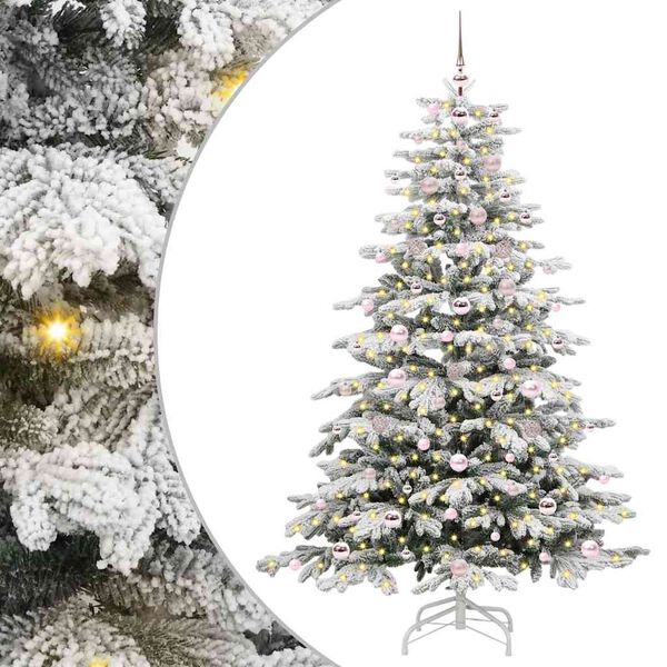 vidaXL Árbol de Navidad artificial con ramas articuladas 180 cm