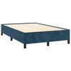 vidaXL Cama box spring colch&oacute;n y LED terciopelo azul oscuro 120x190 cm