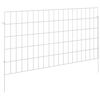 vidaXL Valla de Jard&iacute;n con Estacas 24 pcs 95 x 50 cm Mesh Plateado