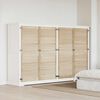 vidaXL Puerta de Armario con puerta 4 pcs Natural 140.5 x 2 x 59.5 cm