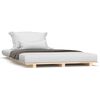 vidaXL Estructura de cama madera maciza de pino 75x190 cm