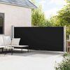 vidaXL Toldo lateral retr&aacute;ctil para patio negro 600x160 cm