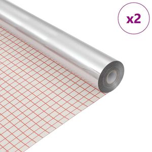 vidaXL Pel&iacute;cula Espejo Autoadhesiva 45 x 100 cm 2 uds. Plateado PET