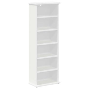 vidaXL Cabinet para CDs Blanco 32 x 17 x 92 cm Madera de ingenier&iacute;a