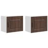 vidaXL Panel de lavaplatos Kalmar 2 uds. Roble Marr&oacute;n
