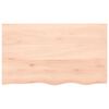 vidaXL Estante de pared madera maciza roble sin tratar 100x60x(2-4) cm