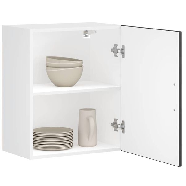 vidaXL Mueble de pared de cocina Porto madera contrachapada negra