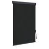 vidaXL Estor enrollable de exterior gris antracita 120x250 cm