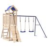 vidaXL Parque infantil de exterior de madera maciza de pino