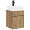 vidaXL Vanidad con lavabo de pared Roble artisan 39 x 41 x 62,5 cm