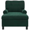 vidaXL Sill&oacute;n reclinable Verde oscuro 91 x 157 x 91 cm Terciopelo