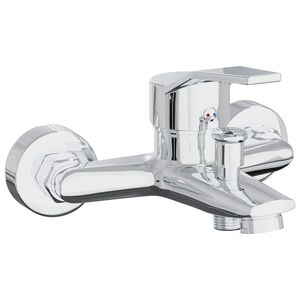 vidaXL Grifo mezclador para ducha Cromado G 1/2 pulgadas