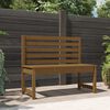 vidaXL Banco de jardín madera maciza pino marrón miel 109 cm