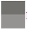 vidaXL Estor Enrollable Opaco gris 140x175 cm Tela Ancho 136,6 cm