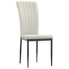 vidaXL Sillas de comedor 4 unidades terciopelo crema