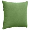 vidaXL Cojines de sof&aacute; 2 pcs Verde claro 45 x 45 cm Tela de pana