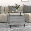 vidaXL Mesa de centro madera contrachapada gris Sonoma 60x44,5x45 cm