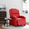 vidaXL Sill&oacute;n reclinable el&eacute;ctrico de cuero sint&eacute;tico rojo