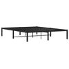 vidaXL Estructura de cama sin colchón metal negro 160x200 cm