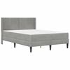vidaXL Estructura de cama Gris Claro 140 x 200 cm Terciopelo