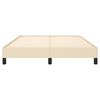 vidaXL Cama sin colch&oacute;n tela color crema 140x190 cm
