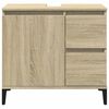vidaXL Armario de baño madera contrachapada roble Sonoma 65x33x60 cm