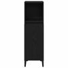 vidaXL Juego de muebles de ba&ntilde;o Montaje en la pared 3 pcs Roble Negro