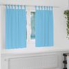 vidaXL Cortinas Opacas con Anillas 2 pcs Azul Claro 140 x 140 cm