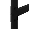 vidaXL Leñero de acero negro 50x30x209 cm
