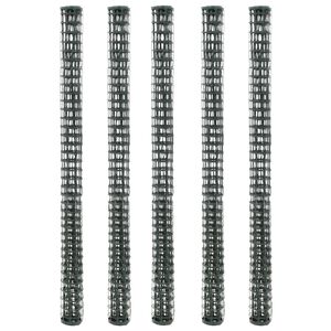 vidaXL Malla para valla de jard&iacute;n HDPE 5 unidades 1x1,2 m verde