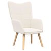 vidaXL sillón Crema 62 x 67 x 95,5 cm Tela Sherpa