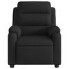 vidaXL Sillón reclinable de masaje eléctrico tela negro