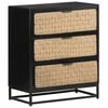 vidaXL Aparador de madera maciza de mango 60x35x70 cm